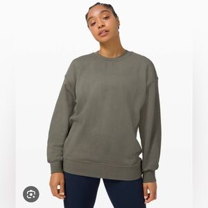 Lululemon perfectly oversized crew grey sage